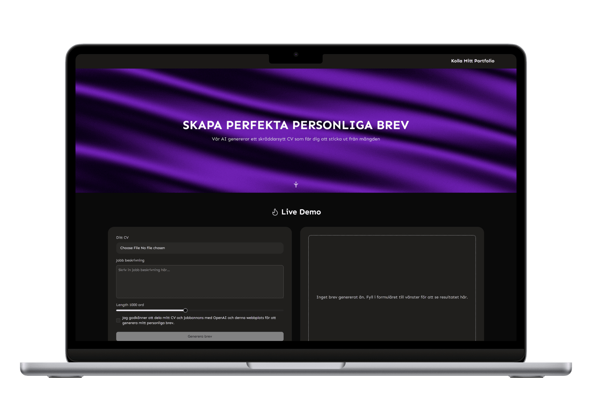 Cover Letter AI Generator